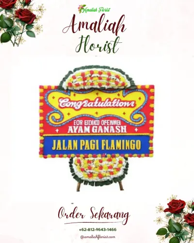 Bunga Papan Congratulation di Alang-alang Lebar